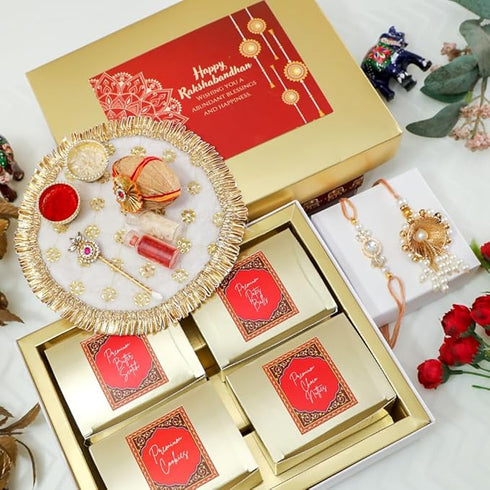NutriSnacksBox Rakhi Gift for Brother Chocolate Delight Rakshabandhan Gift Combo Box